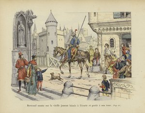 Bertrand du Guesclin yaşlı bir kısrağa binerek ayrıldı